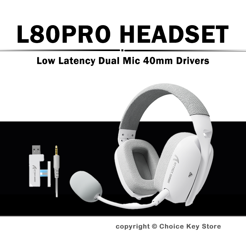 Type C Wired Earphones With Mic - Original ATTACK SHARK L80PRO Kabelloses Gaming-Headset