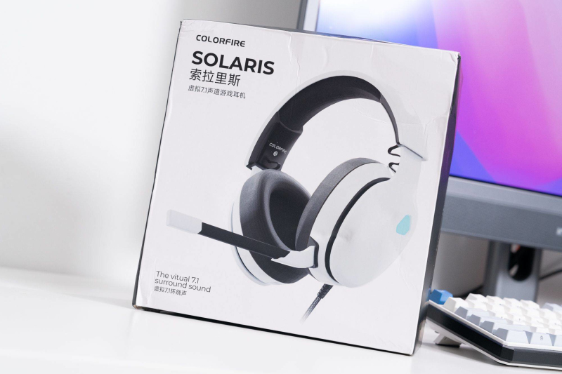 Gaming Headset With Mic Rgb - Colorfire Solaris USB-Headset mit Kabel, weiß,
