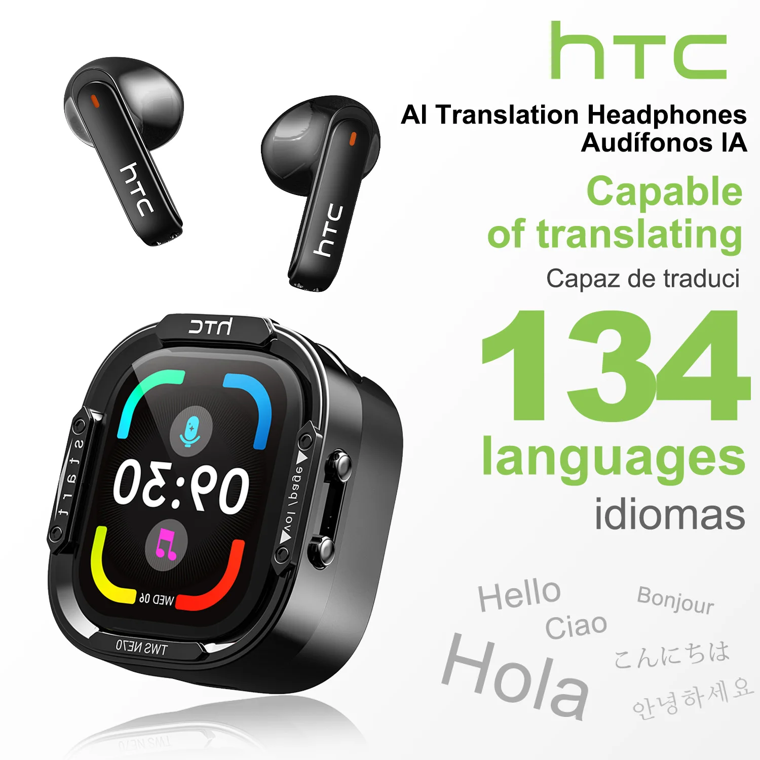 Type C Wired Earphones With Mic - HTC NE70 Bluetooth V6.0 Kopfhörer, intelligente