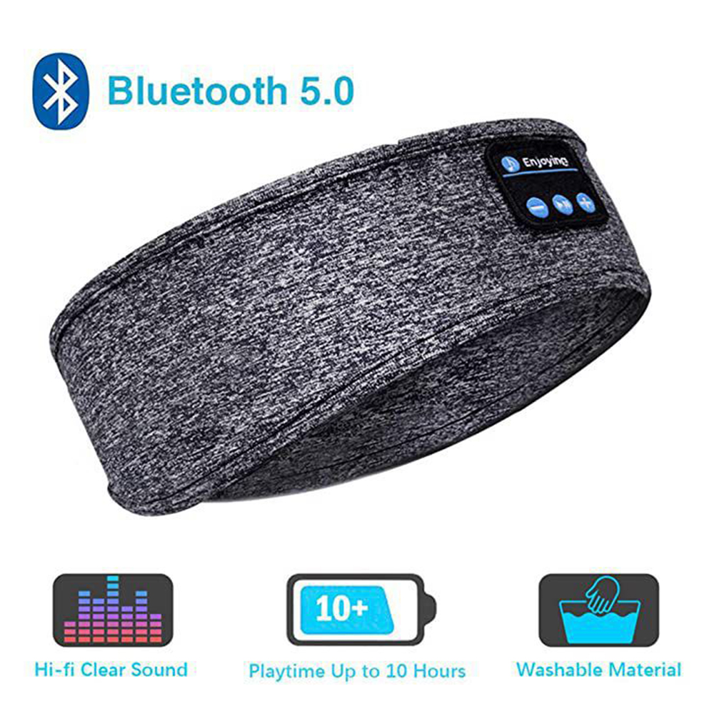 Sleep Mask Headphones Bluetooth - Bluetooth-kompatibel Kopfhörer Sport Schlafen Stirnband Elastische