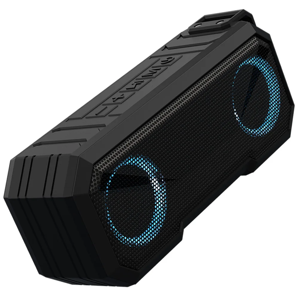 Portable Bluetooth Speaker Waterproof Ipx7 - Tragbarer Bluetooth-Lautsprecher, kabelloser Lautsprecher mit Blitzlicht,