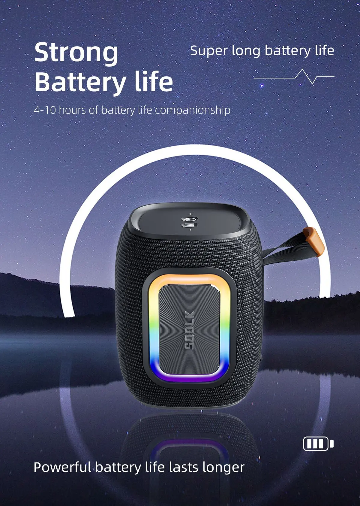 Portable Bluetooth Speaker Waterproof Ipx7 - SODLK T26 Mini Bluetooth-Lautsprecher, tragbar, kabellos,