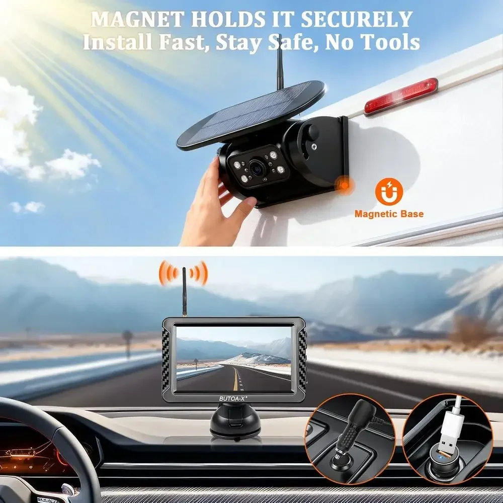 X5 Magnetische Solar-Wireless- – Cameras Bewertung und Preis