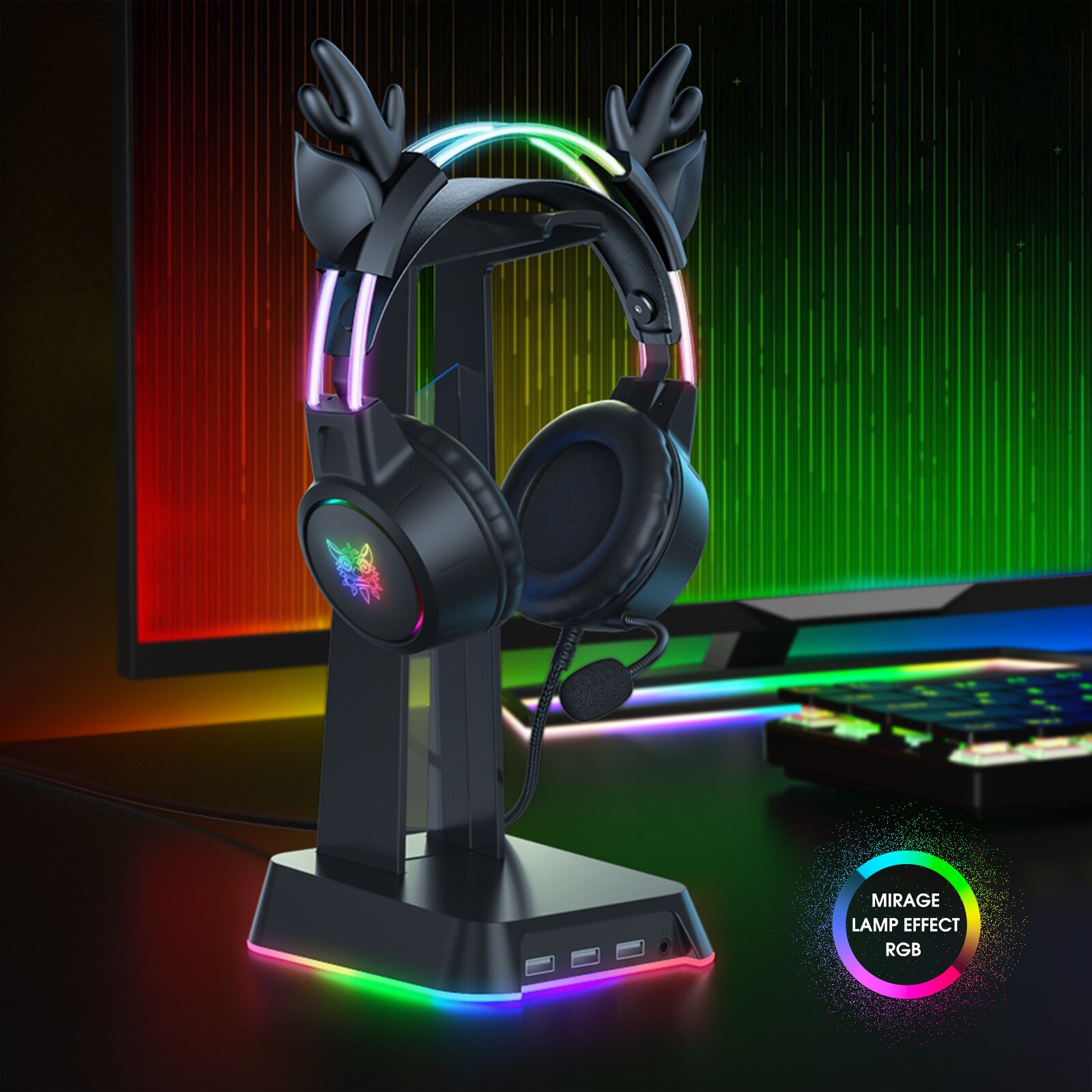 Onikuma Gaming Headset für 202 – Gaming Headset With Mic Rgb Bewertung und Preis
