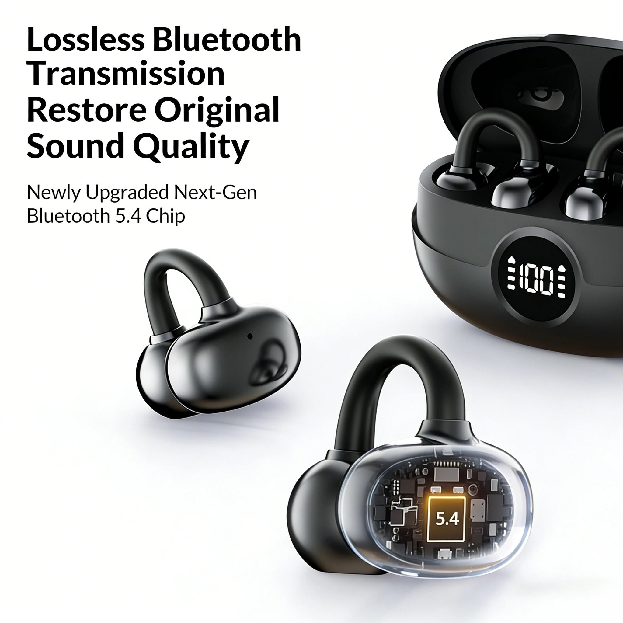 Kabellose Clip-On-Ohrhörer, di – Open Ear Air Conduction Headphones Bewertung und Preis